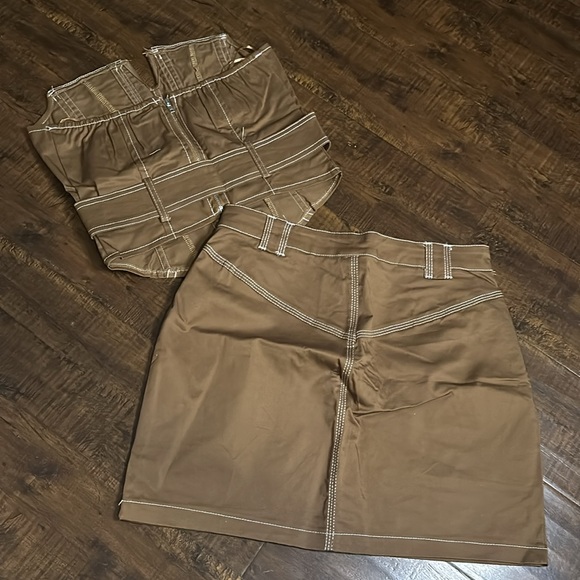 NWOT 2 Piece Top/Skirt Set by BLANC Clothing Size M - Picture 6 of 6